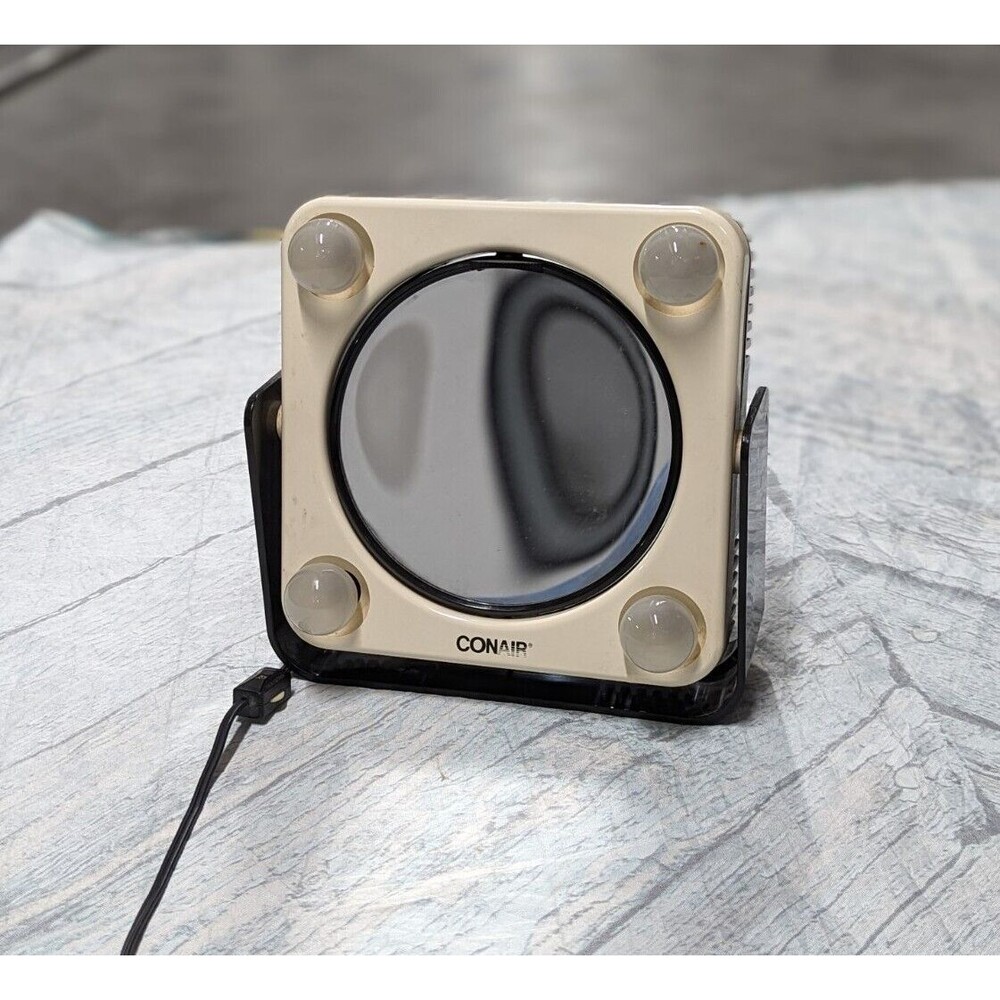 Vintage CONAIR True Reflection Lightable 2‎ Sided Magnifying Mirror